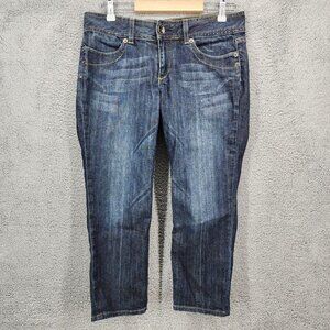 Arden B Women's Size 30 Blue‎ Denim Dark Wash Low Rise Crop Jeans
